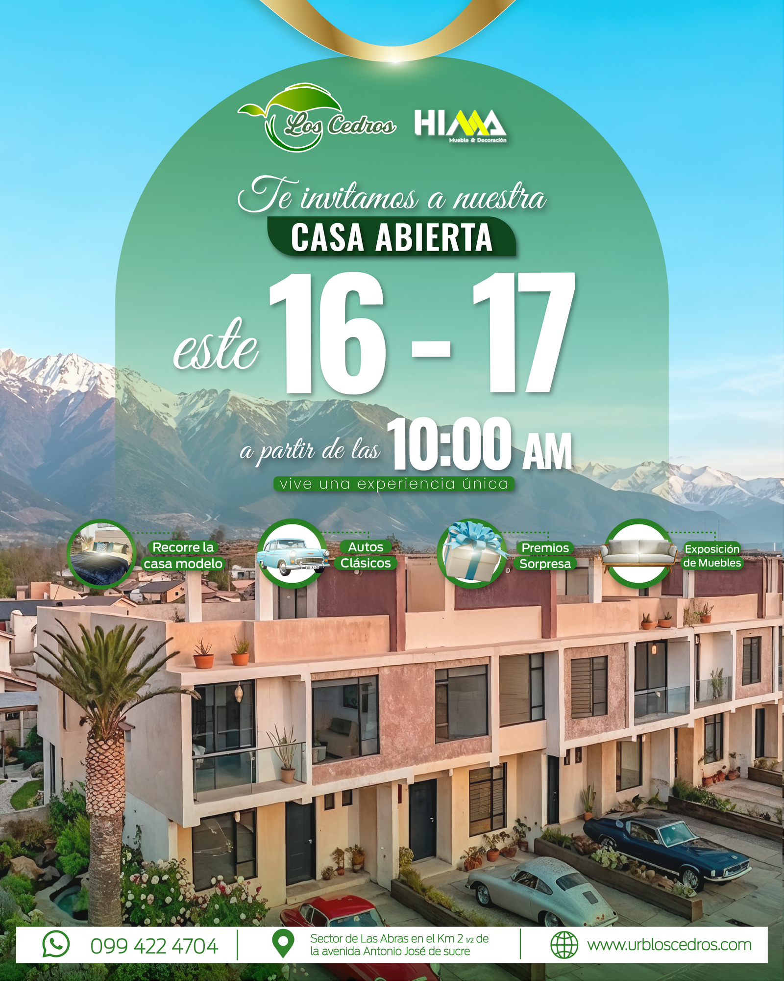 Invitación Casa Abierta Los Cedros